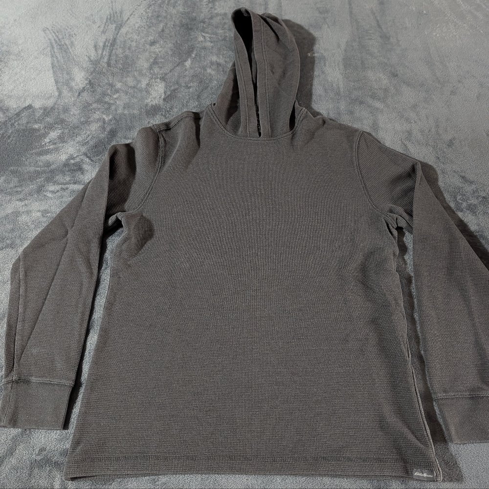 Men's Gray Eddie Bauer Hoodie Shirt